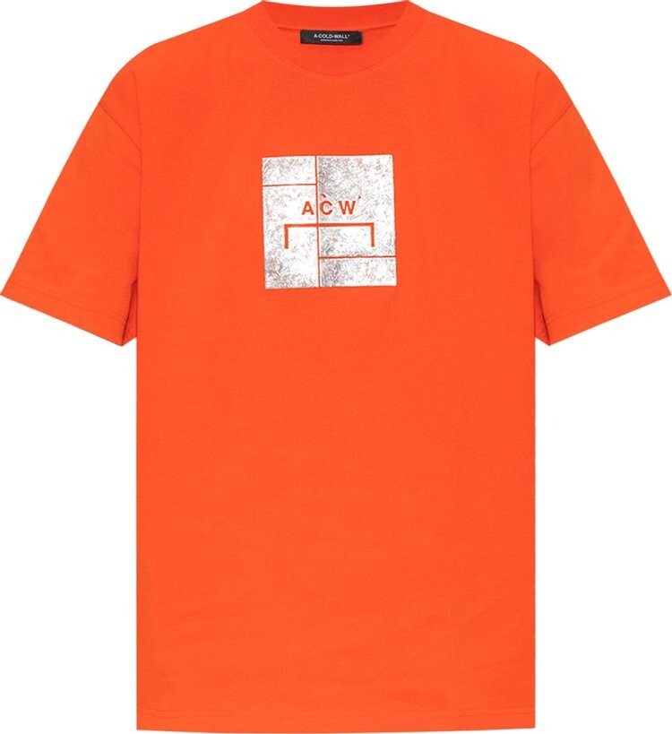 

Футболка A-Cold-Wall* Foil Grid Short-Sleeve T-Shirt 'Volt Red', красный