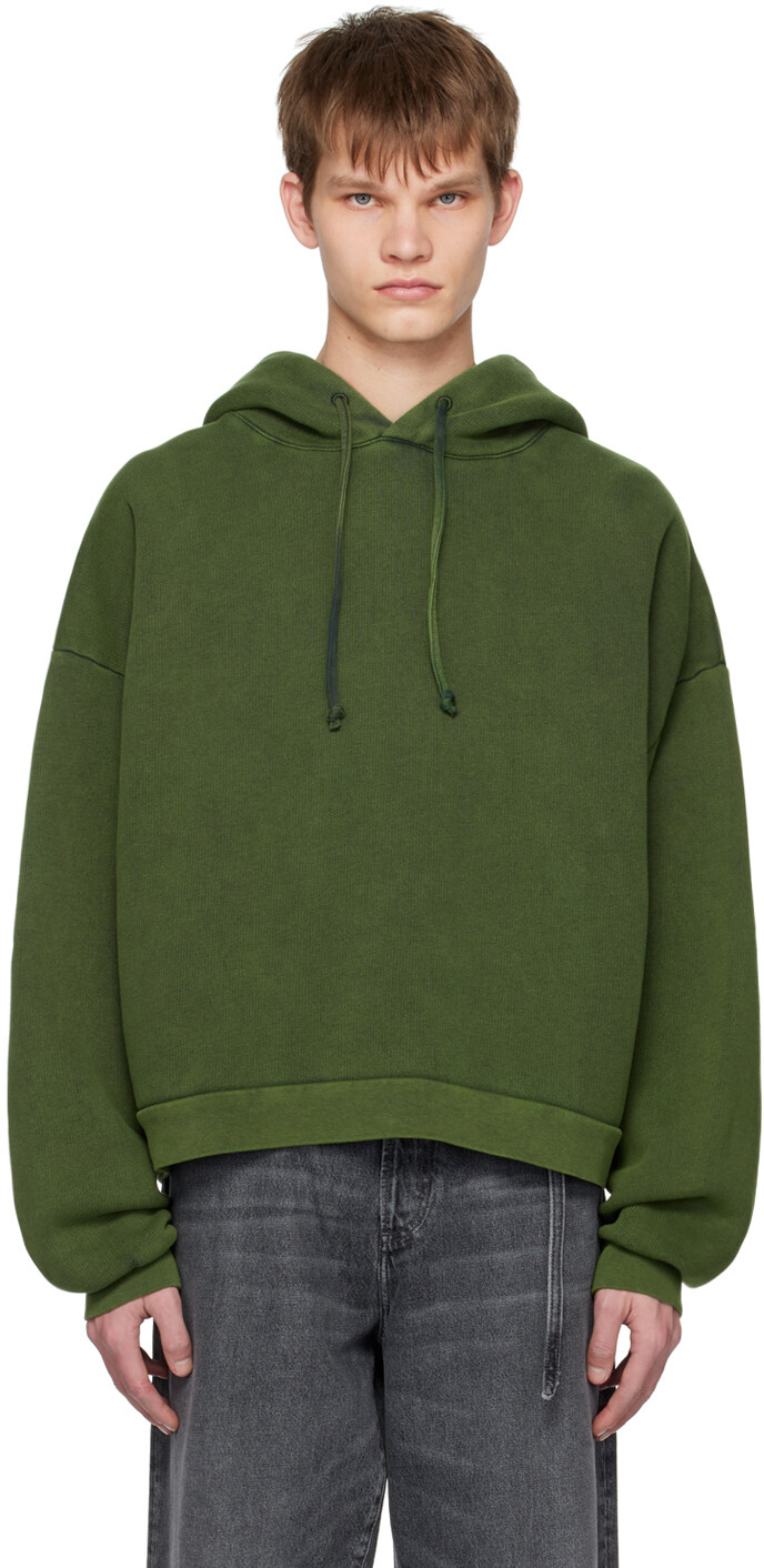 

Зеленый худи с эффектом потертости Acne Studios
