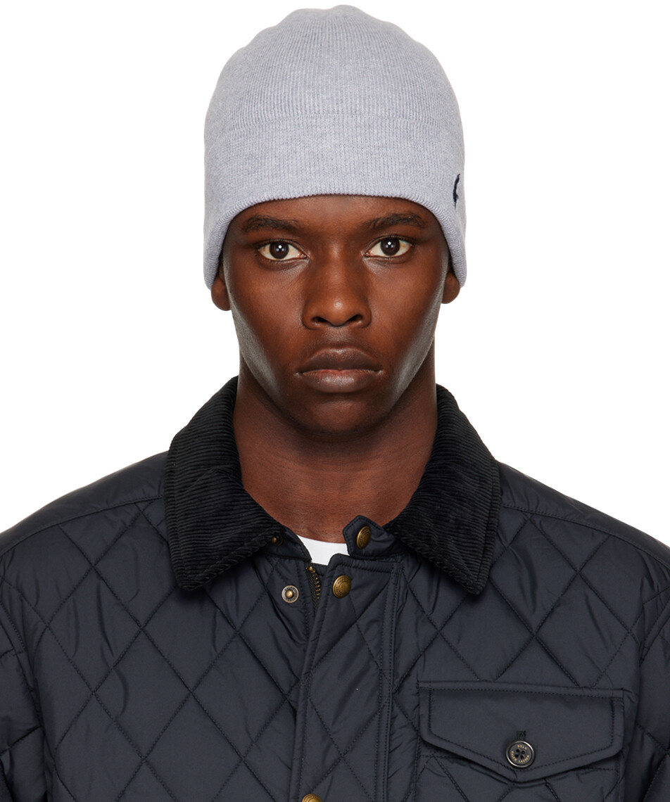 

Серая шапка с логотипом Polo Ralph Lauren