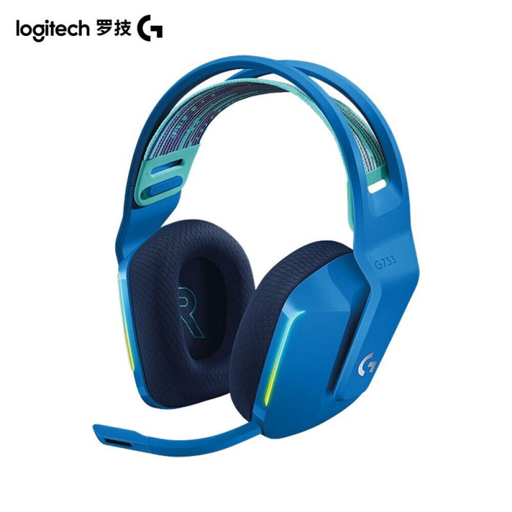 

Гарнитура игровая Logitech G733 RGB 7.1 Surround Sound Wireless RGB для киберспорта, синий