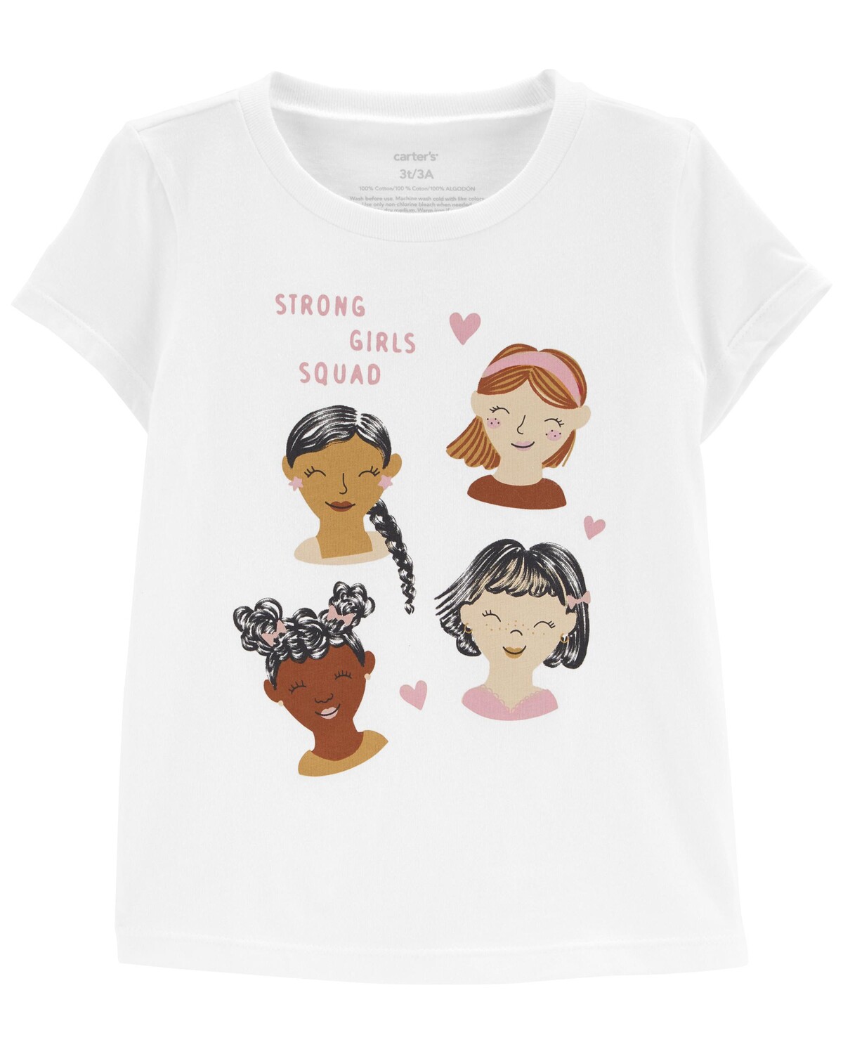 

Футболка Kid Strong Girls из джерси Carter's, белый
