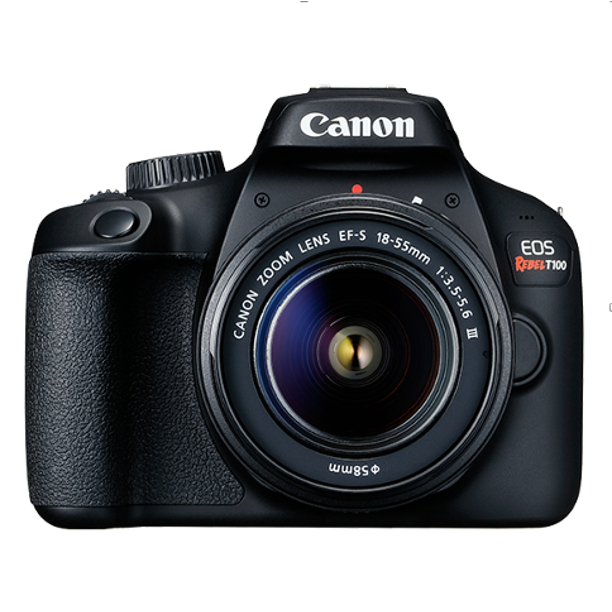 Цифровая зеркальная камера Canon EOS Rebel T100 адаптер питания для canon eos 750d 760d 77d 800d 200d rebel sl2 kiss x8i t6i t6s