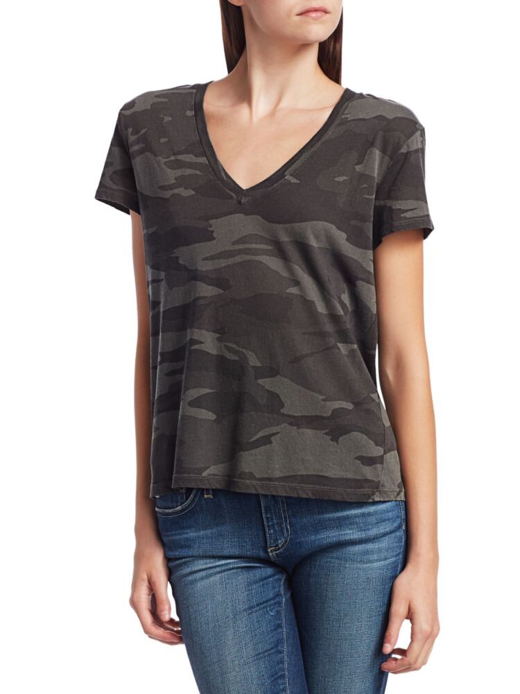 

Футболка Kate с камуфляжным V-образным вырезом Splendid, цвет Olive