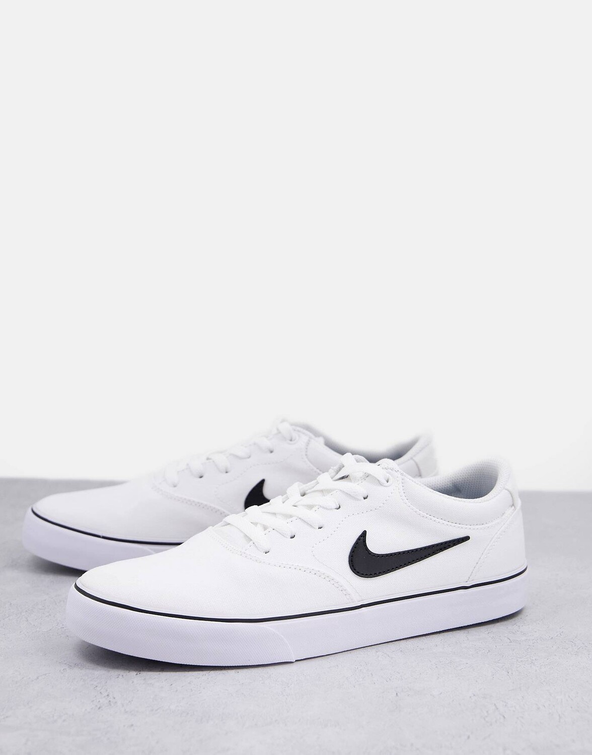

Белые парусиновые кроссовки для скейтбординга Nike SB Chron 2, Белый