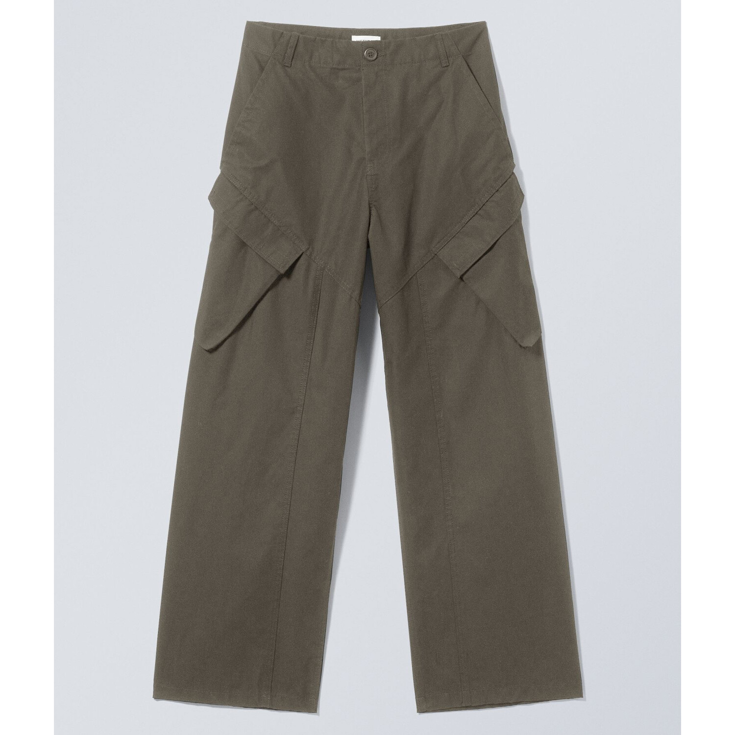 

Брюки Weekday Astro Loose Asymmetrical Cargo, черный, Хаки