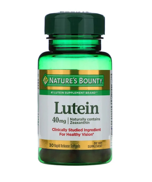 Лютеин, 40 мг, 30 мягких таблеток с быстрым высвобождением, Nature's Bounty