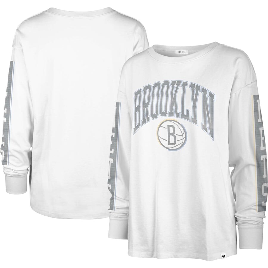 

Футболка с длинным рукавом 47 Brooklyn Nets, белый