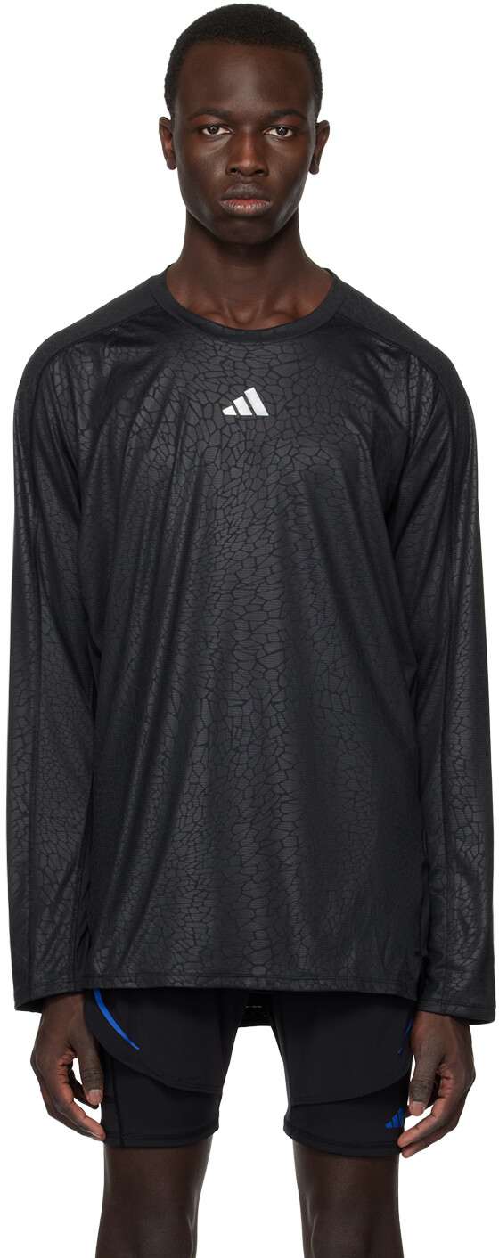 

Черная футболка с длинным рукавом для тренировок adidas Originals, Черный