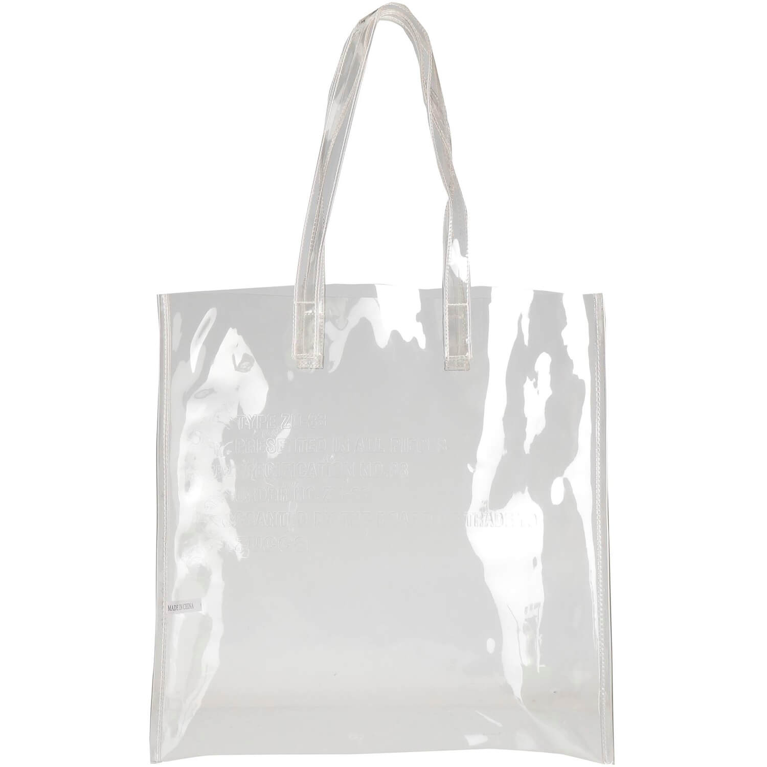 Сумка-шоппер Zucca, белый сумка шоппер с цветочным рисунком и двойной ручкой preppy бежевый
