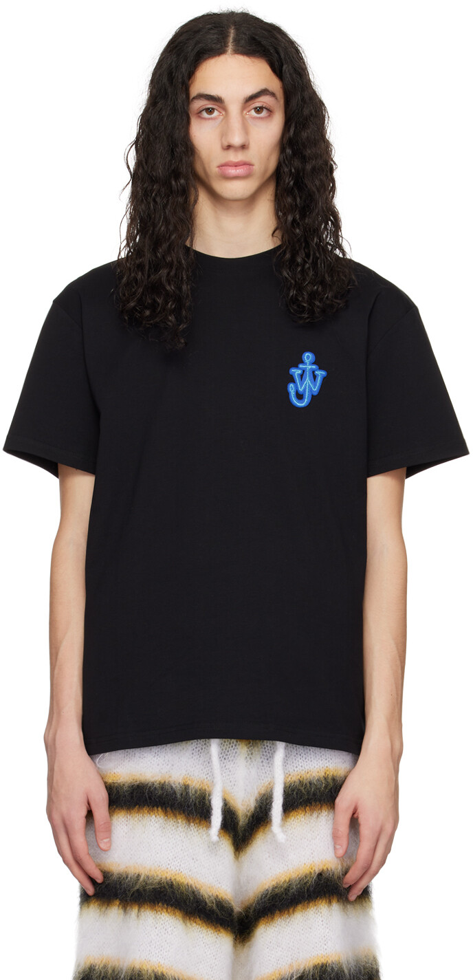 

Черная футболка с нашивкой Anchor JW Anderson