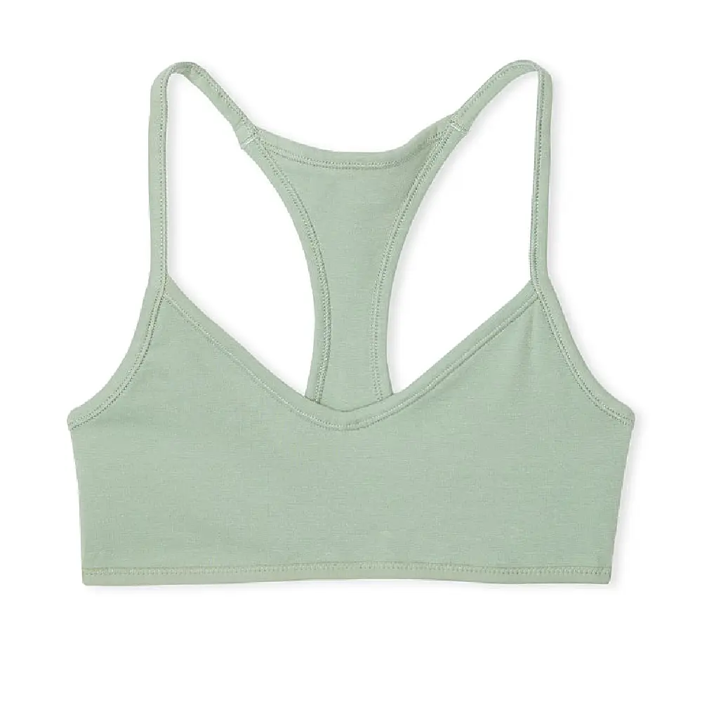 

Бюстгальтер Victoria's Secret Pink Base Cotton Racerback, светло-зеленый