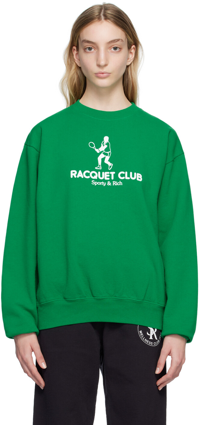 

Зеленый свитшот \Racquet Club\"" Sporty & Rich