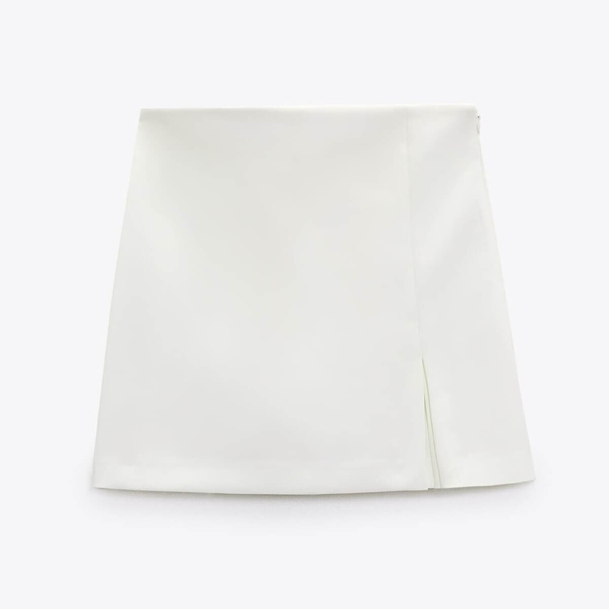 

Юбка-шорты Zara Skort With Slit Detail, кремовый