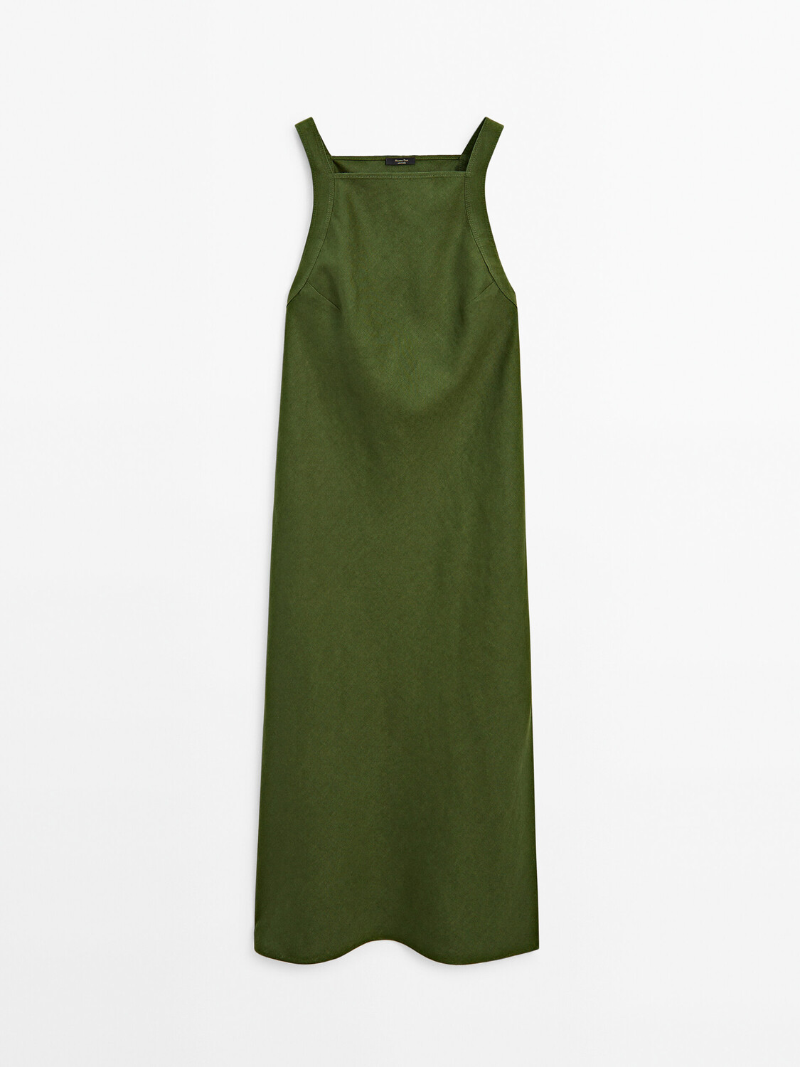 

Платье Massimo Dutti Linen Halter, зеленый