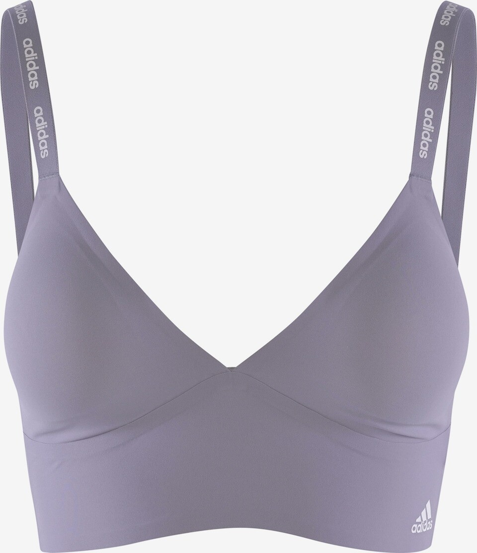 

Треугольный бюстгальтер Adidas sportswear longline bralette, серо-голубой