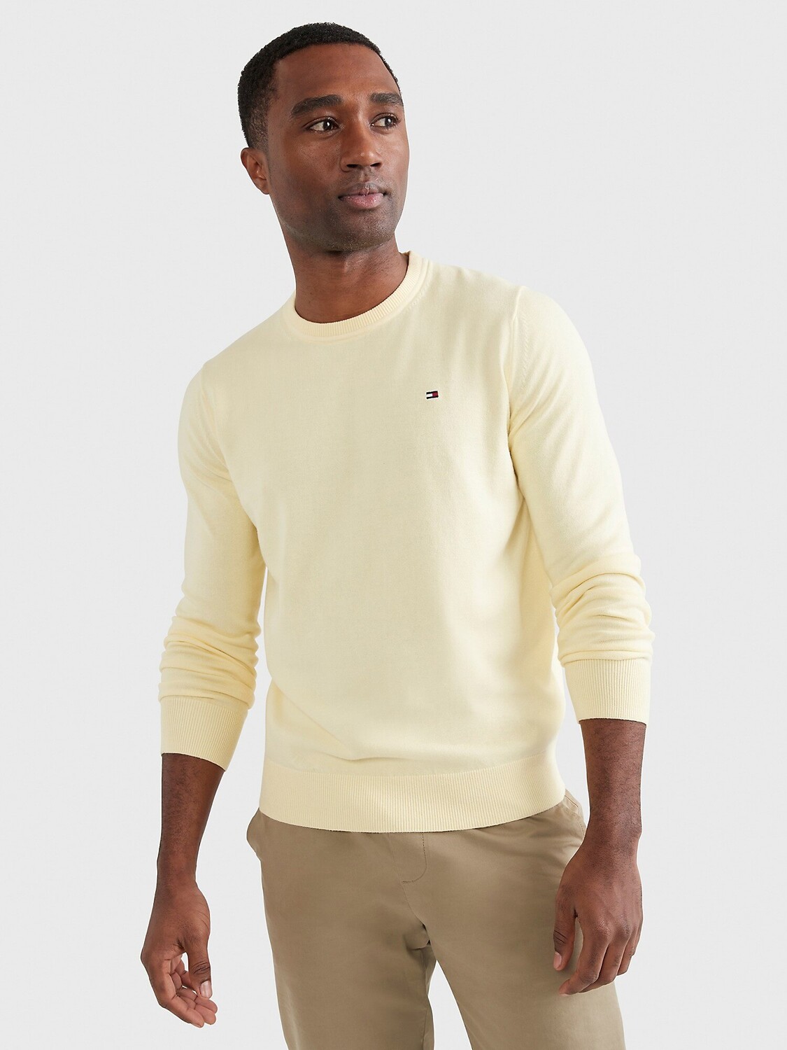 

Свитер Tommy Hilfiger Solid Crewneck, желтый