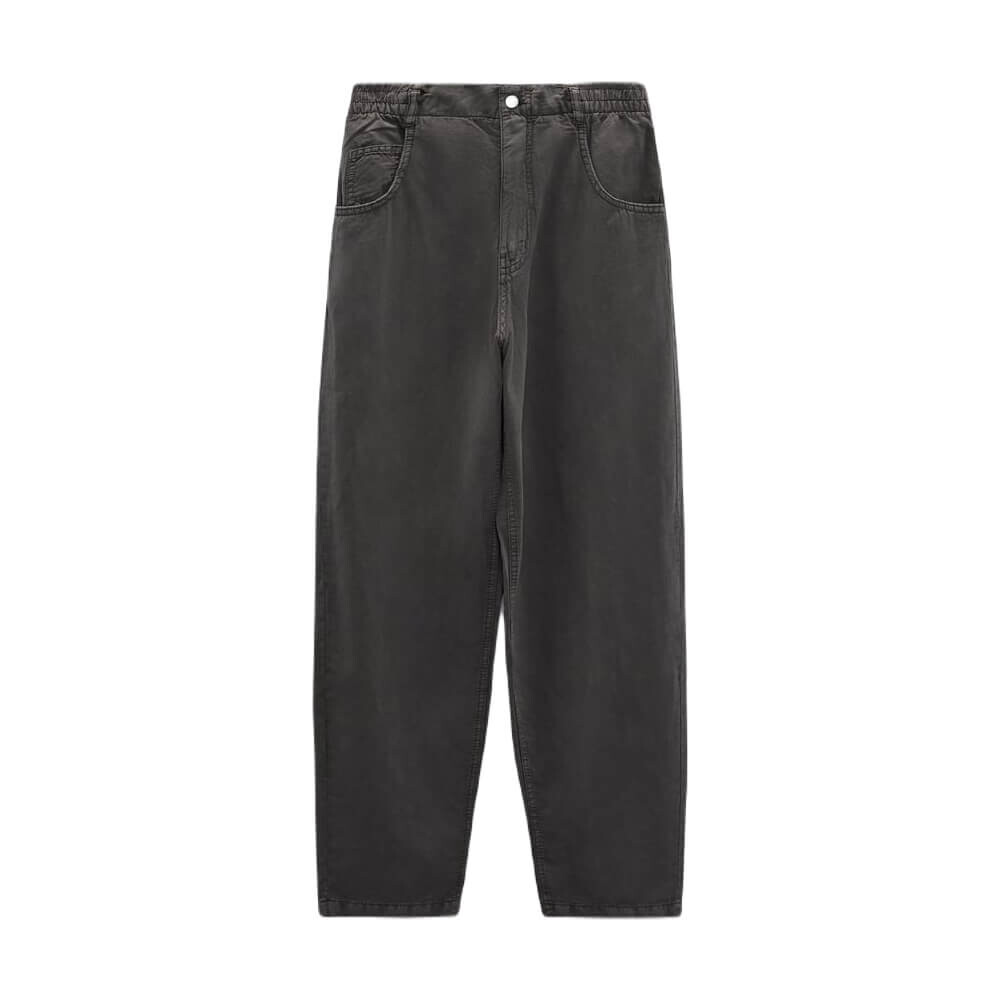 

Брюки из смесового льна Zara Relaxed Fit, темно-серый