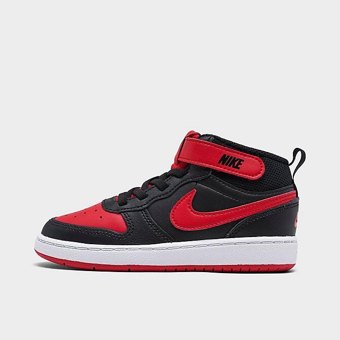 

Кроссовки для малышей Nike Court Borough Mid, черно-красный