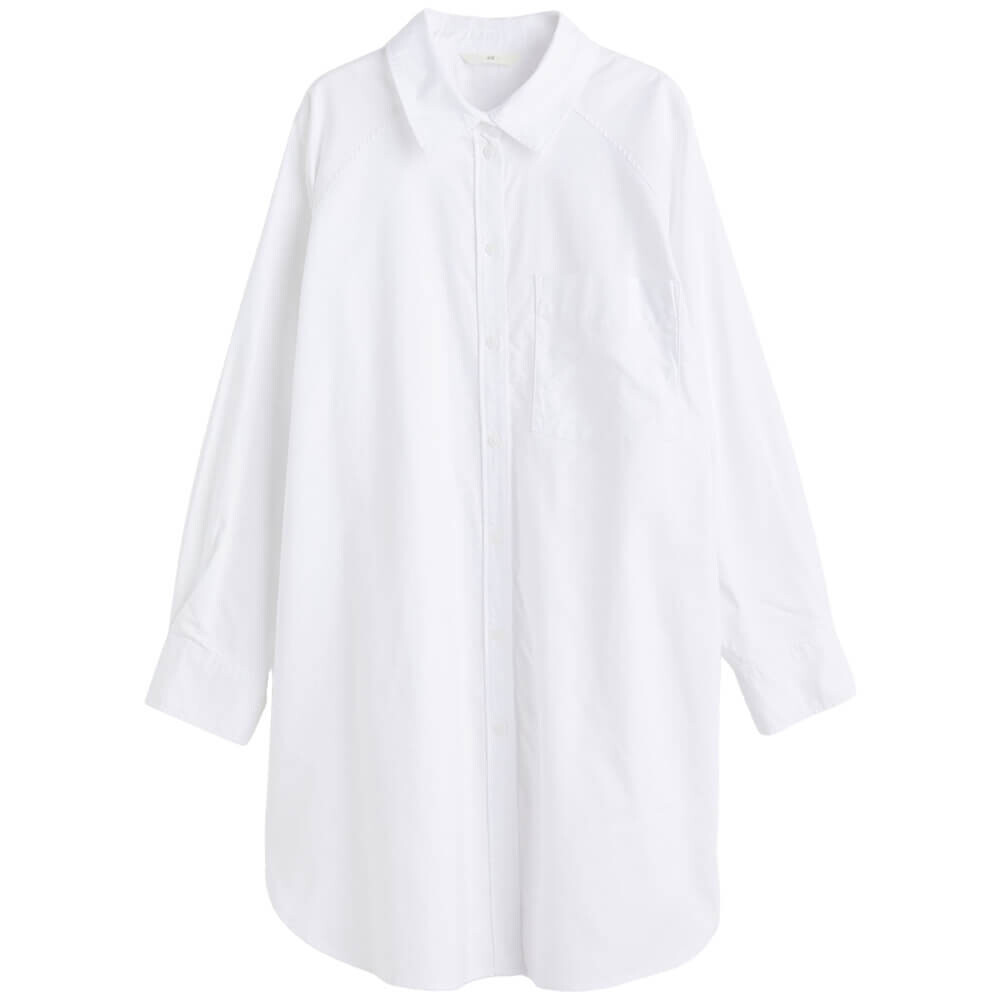 

Рубашка H&M Oversized Oxford, белый
