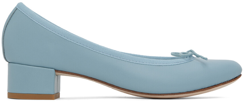 

Синие туфли Camille Ballerina Kitten Heels Repetto, Синий