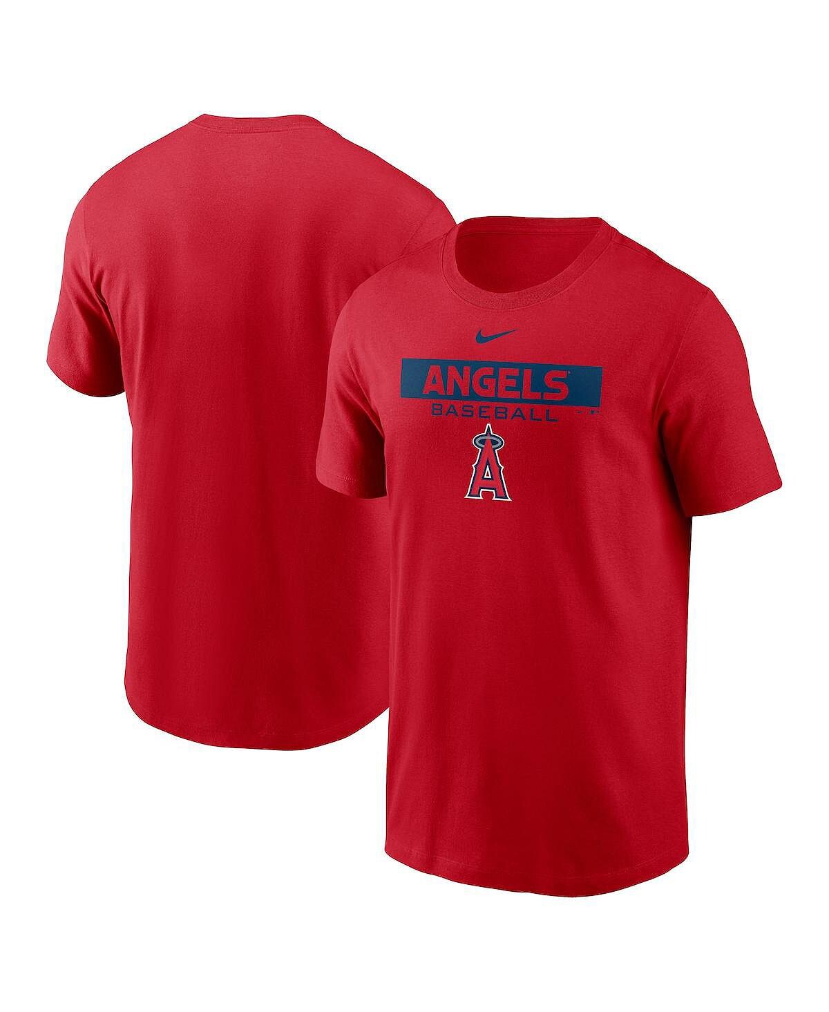 

Мужская красная футболка los angeles angels team Nike, красный