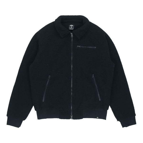 Куртка Nike SB Sherpa Casual Zipper Design lapel Skateboard Black, Черный