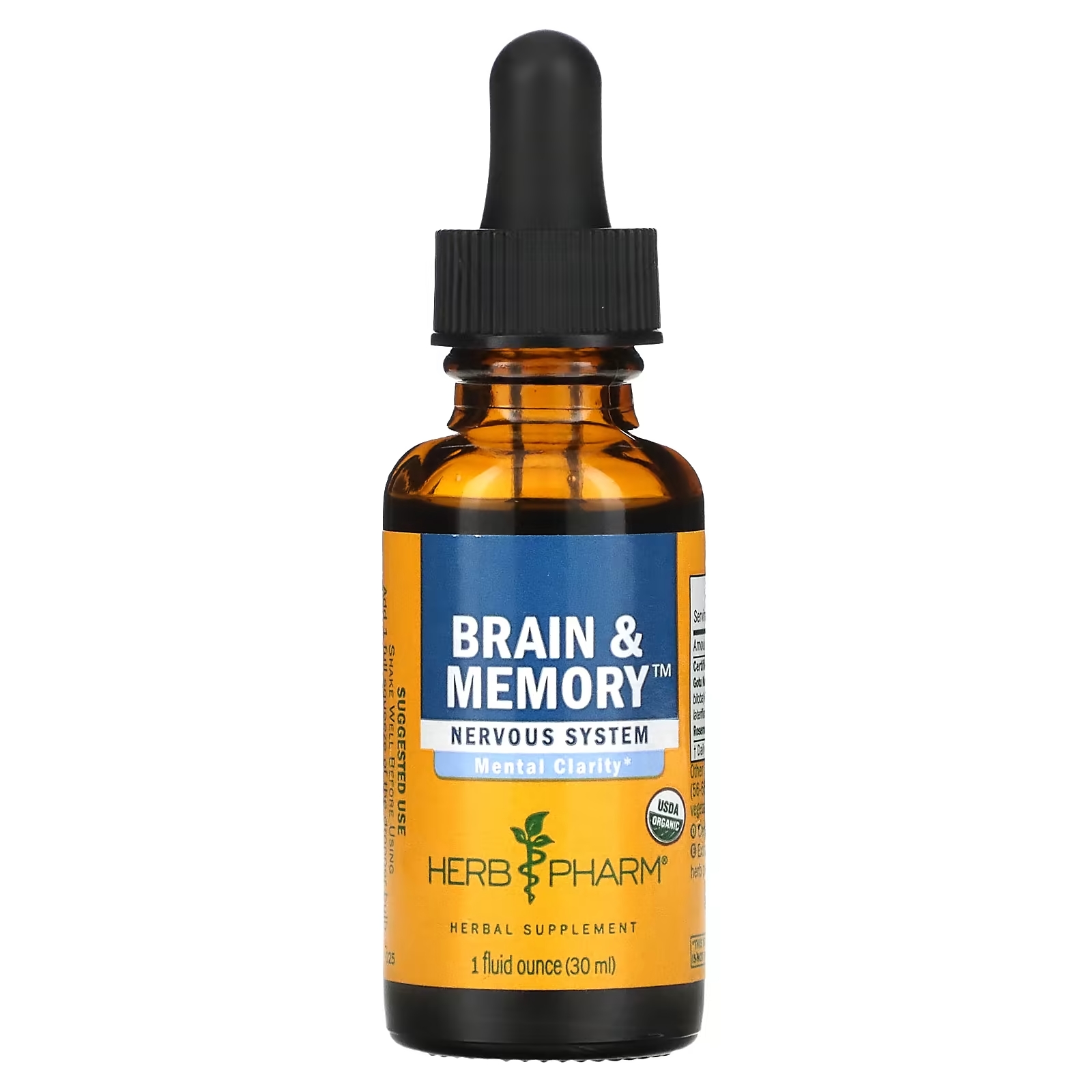 Herb Pharm Brain & Memory мозг и память нервная система, 30 мл