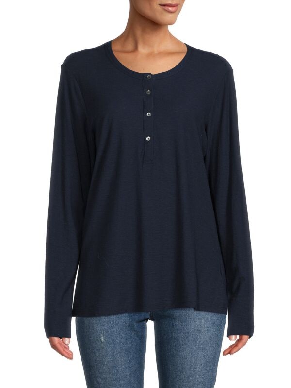

Футболка henley из смеси модала James Perse Deep