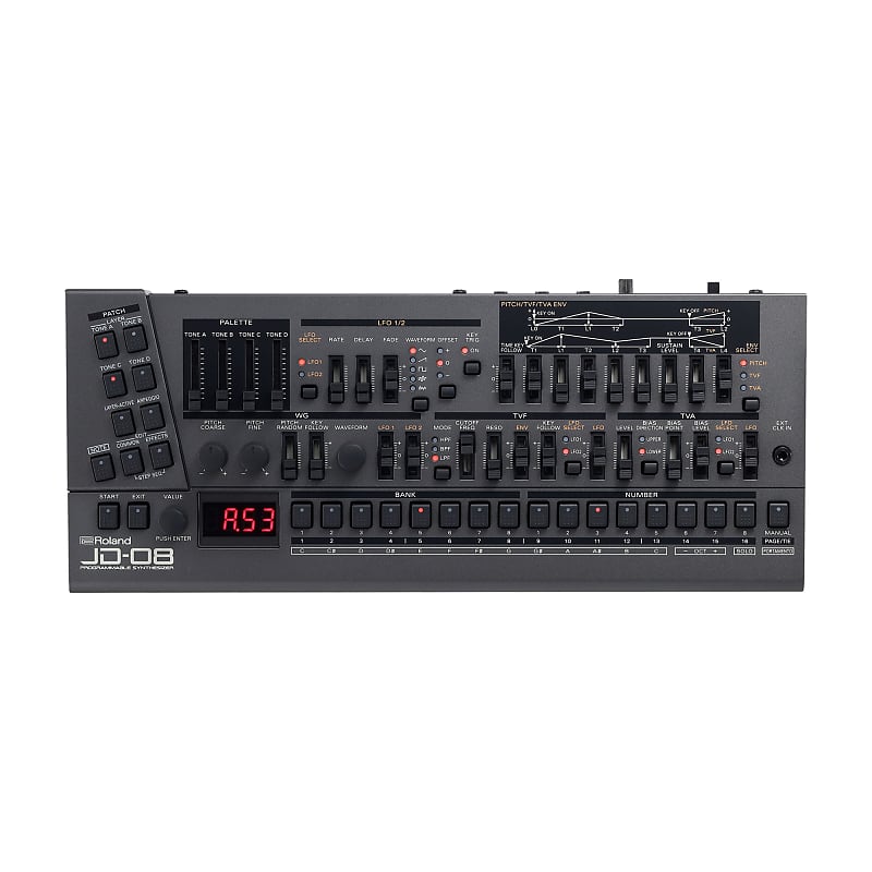 цена Настольный синтезатор Roland JD-08 Boutique Series JD-08 Boutique Series Desktop Synth Module
