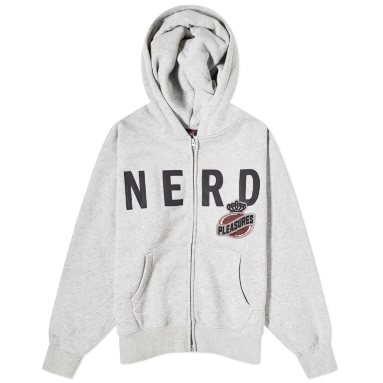 

Толстовка Pleasures X N.e.r.d Zip, серый