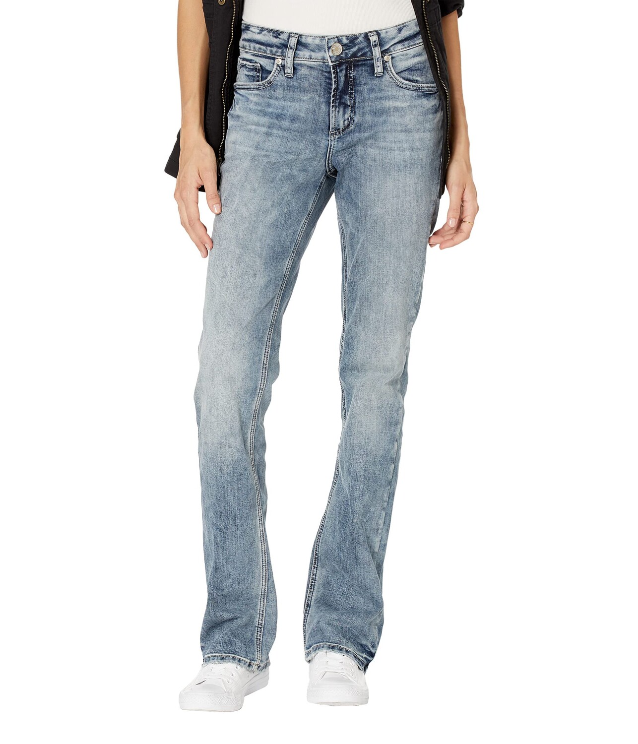 

Джинсы Silver Jeans Co., Elyse Mid-Rise Slim Bootcut Jeans L03601EGX238