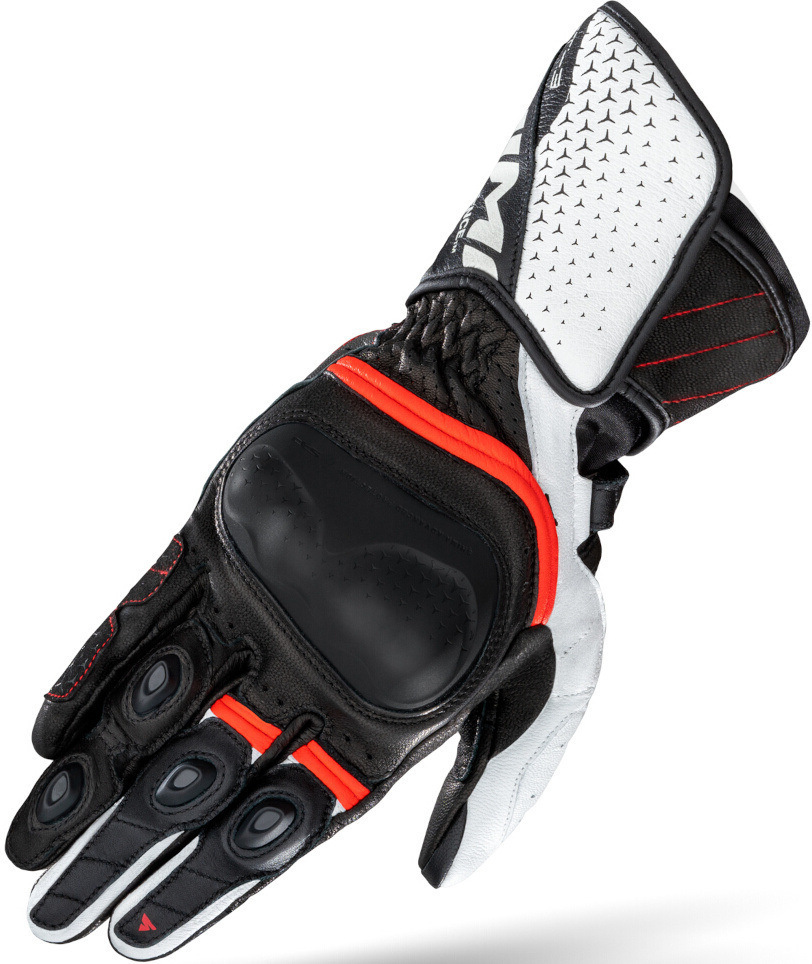Перчатки SHIMA ST-3 с регулируемым запястьем, черный/белый/красный перчатки мореман красный белый
