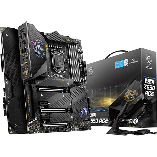 

Материнская плата MSI MEG Z590 ACE, WIFI, DDR4, черный
