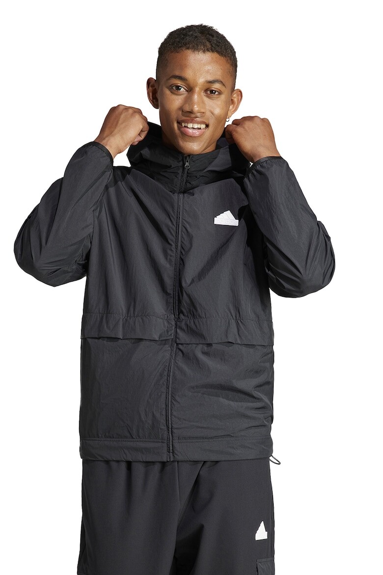 

Легкая куртка с капюшоном Adidas Sportswear, черный