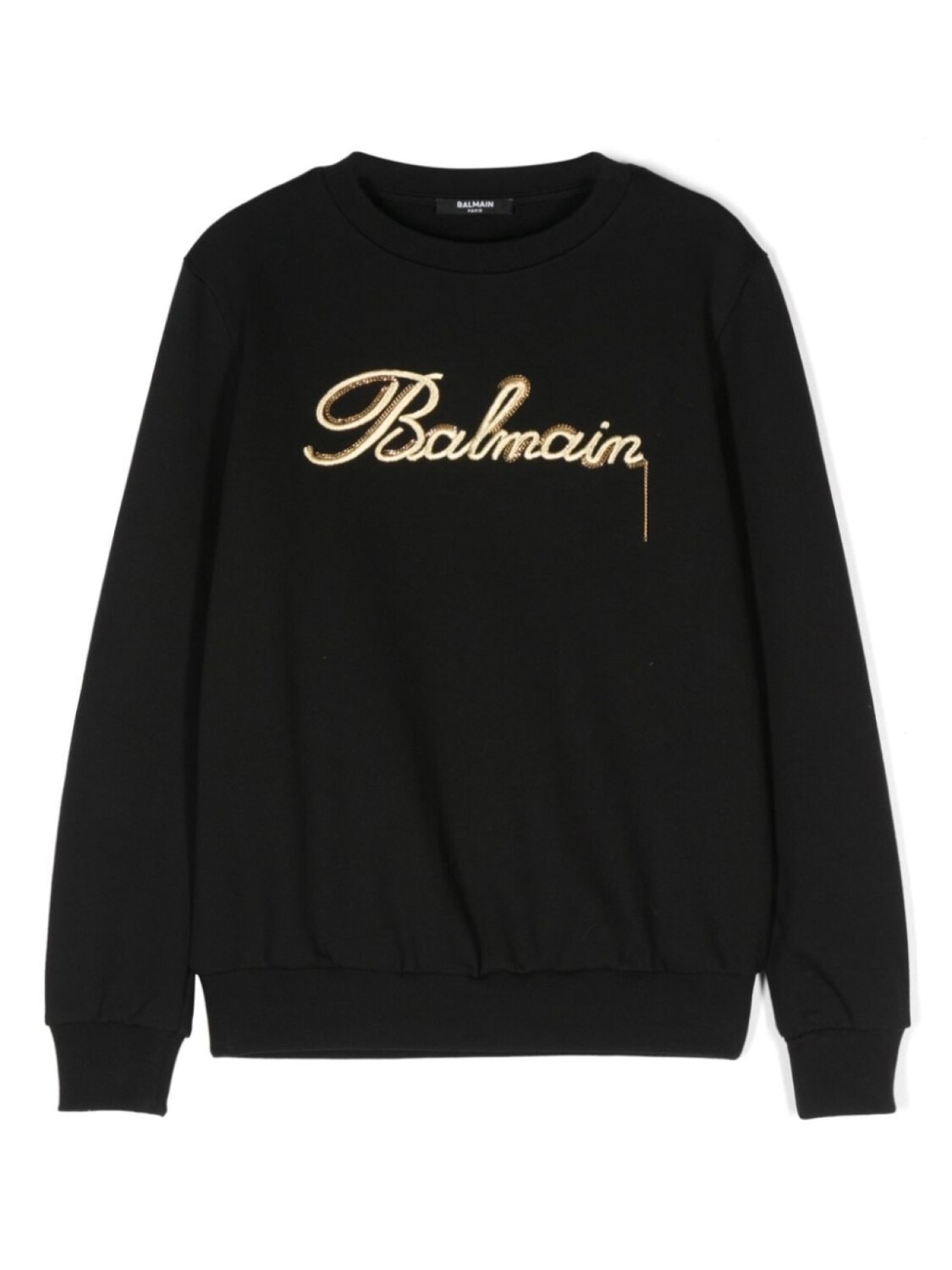 

Balmain Kids толстовка с вышитым логотипом, черный