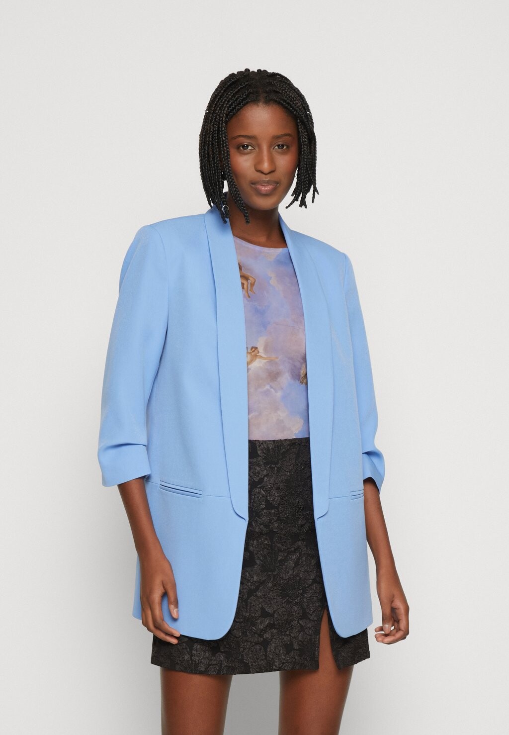 

Короткое пальто ONLY Onlelly 3/4 Life Blazer, прованс, Синий