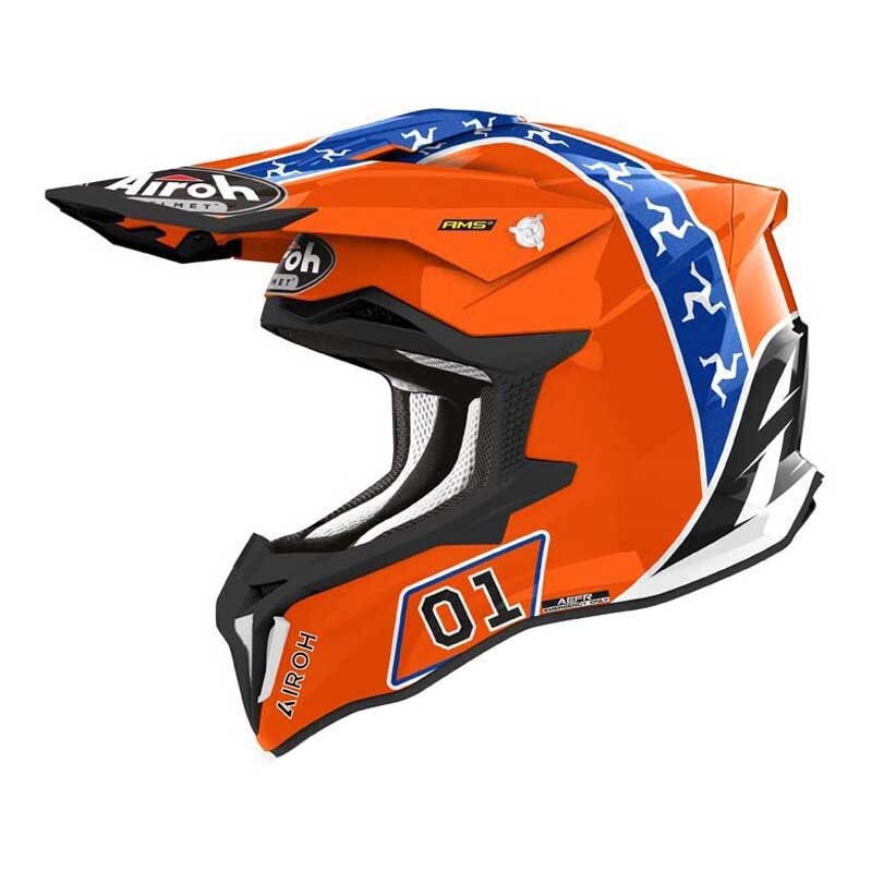 

Шлем для мотокросса Airoh Strycker Hazzard, оранжевый