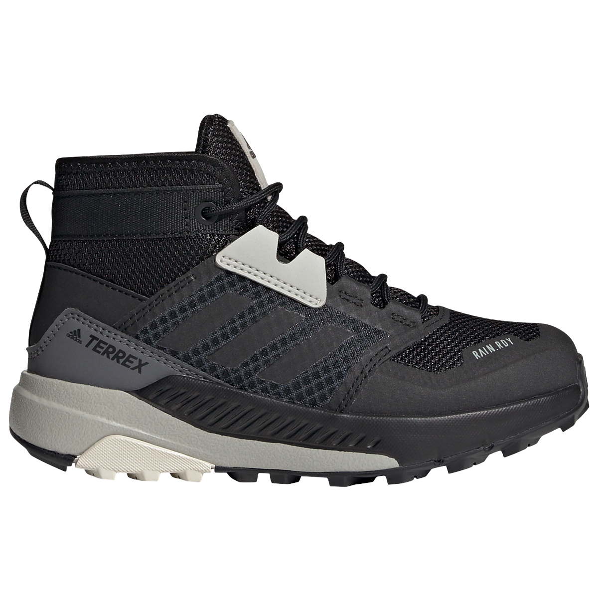 Мультиспортивная обувь Adidas Terrex Kid's Terrex Trailmaker Mid Rain Ready, цвет Core Black/Core Black/Alumina