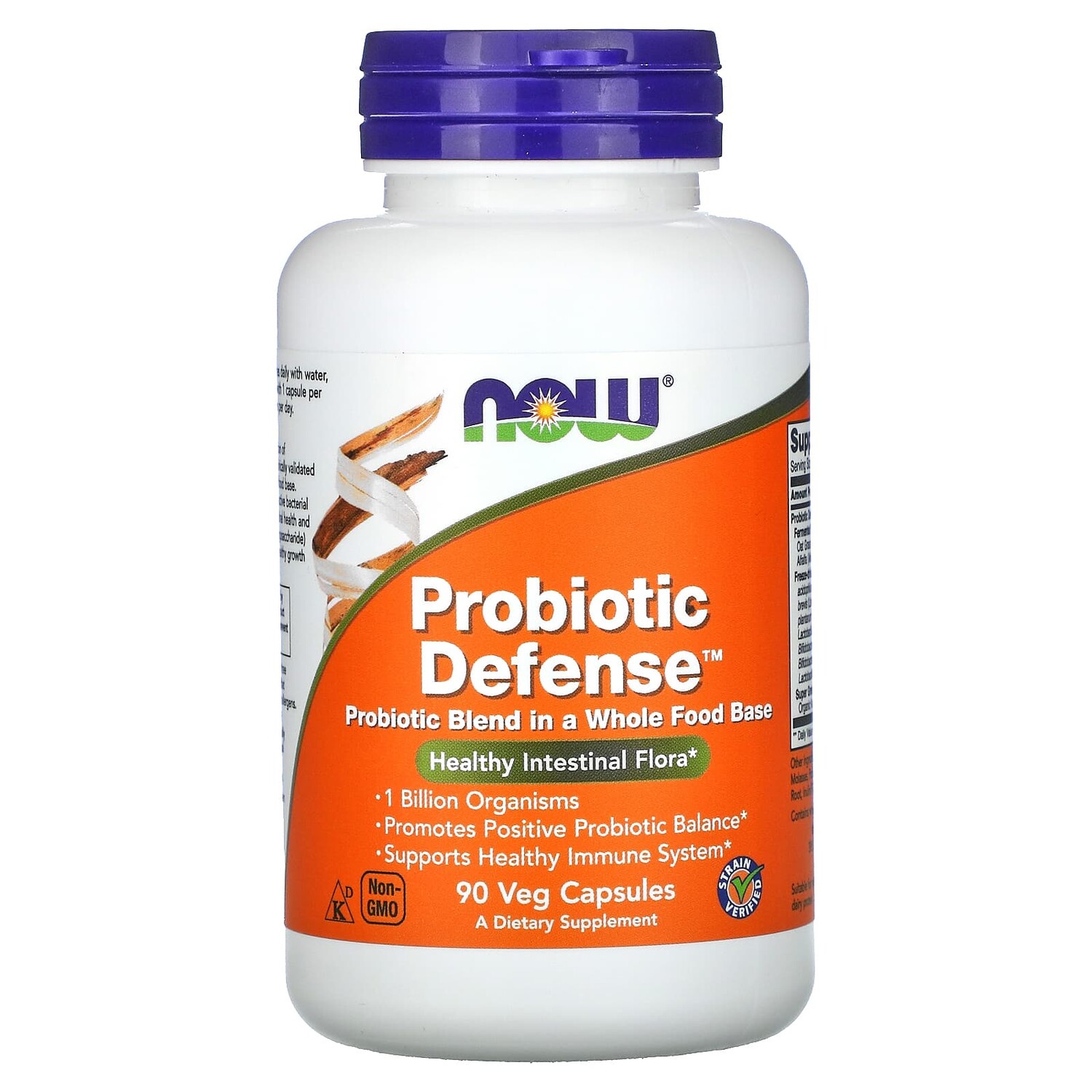 

Probiotic Defense, 90 растительных капсул, NOW Foods