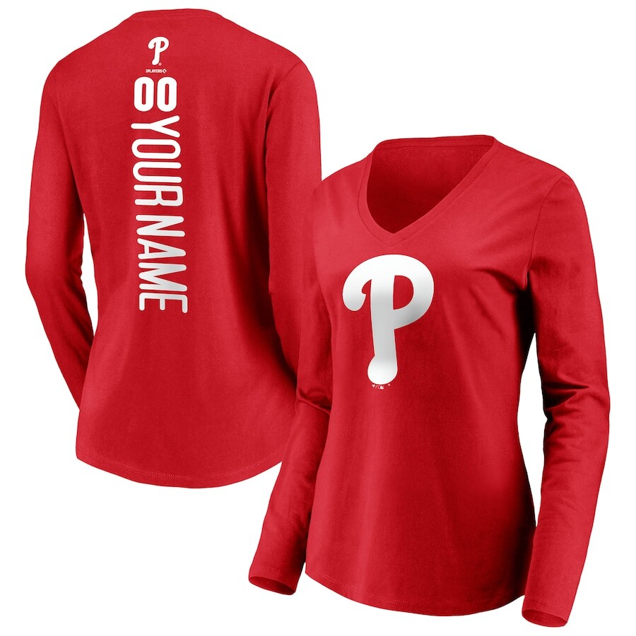 

Футболка с длинным рукавом Fanatics Branded Philadelphia Phillies, красный
