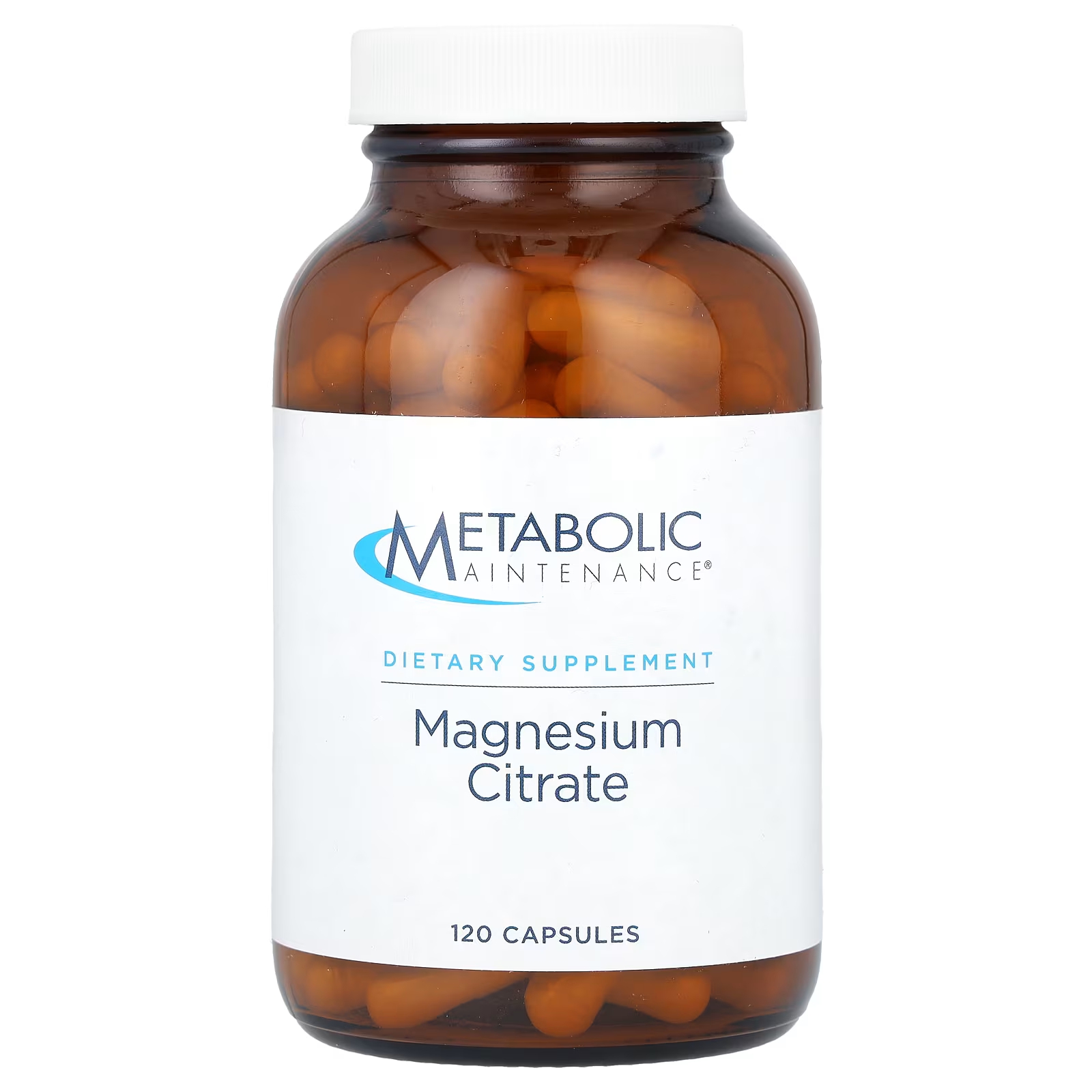 Цитрат магния Metabolic Maintenance, 120 капсул metabolic maintenance дикальций малат 250 мг 120 капсул
