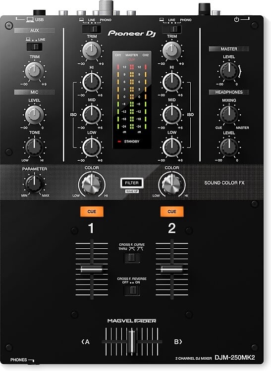 

Pioneer DJ DJM-250MK2 2-канальный DJ-микшер