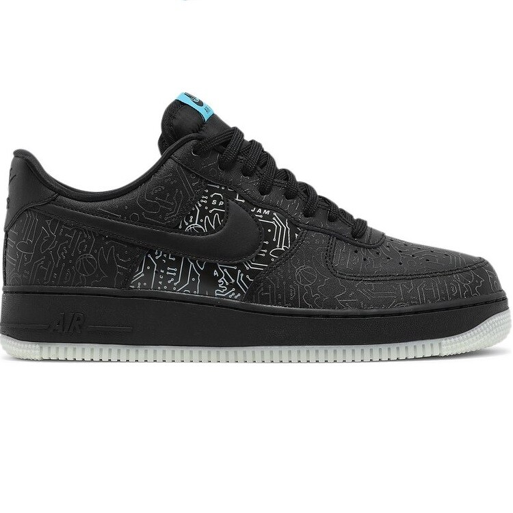 

Кроссовки Nike Space Jam x Air Force 1 '07, черный (Размер 42 RU)