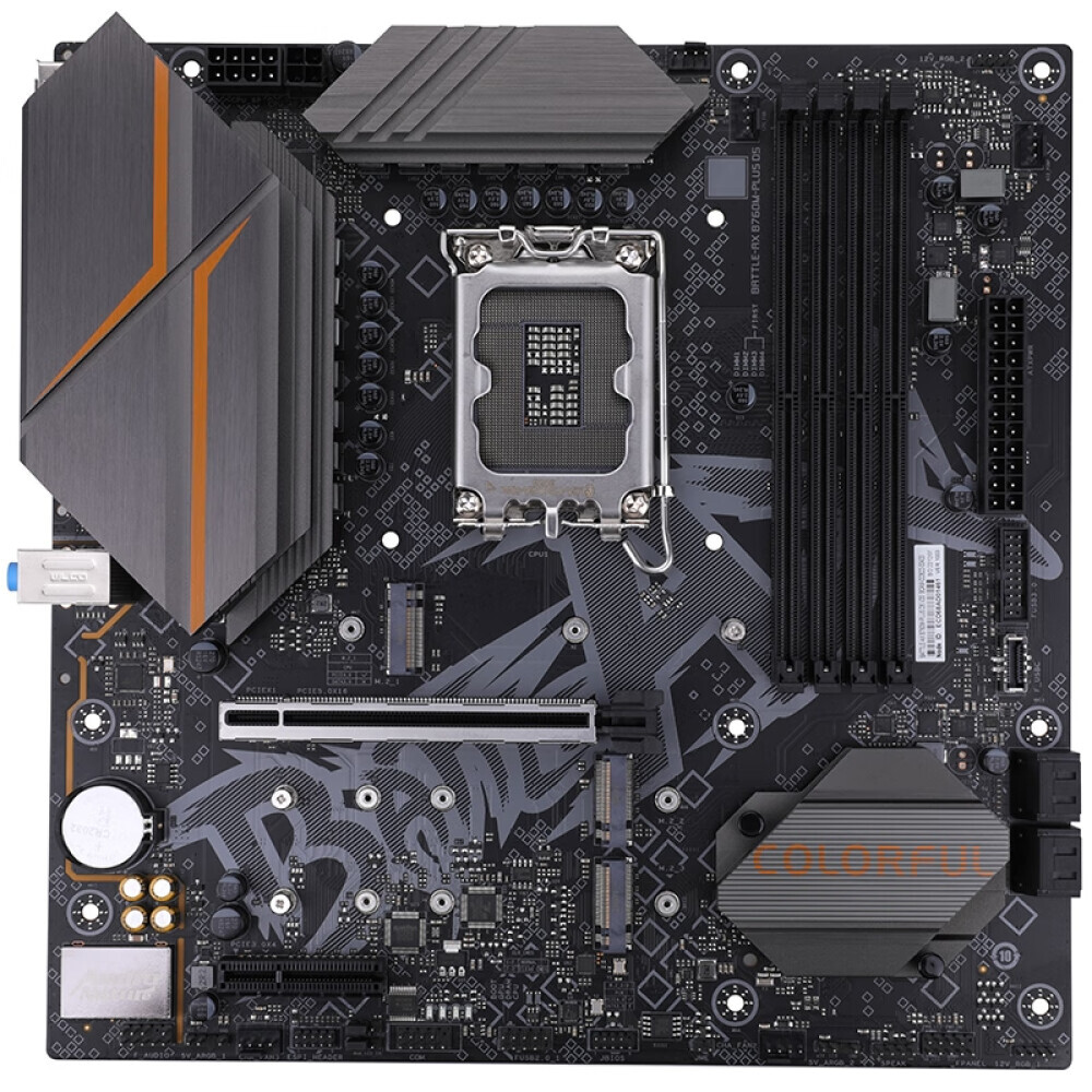

Материнская плата Colorful BATTLE-AX B760M-PLUS D5 V20, LGA1700, DDR5