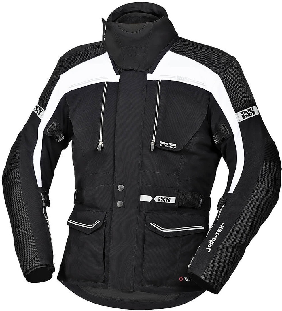 IXS Tour Traveller-ST Мотоцикл Текстильный куртка, черный/белый цена и фото