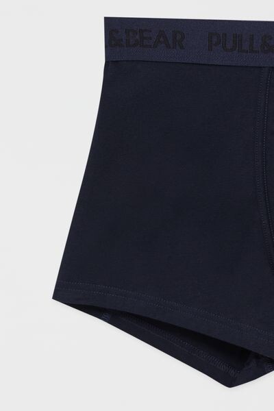

3 пары темно-синих боксеров PULL&BEAR