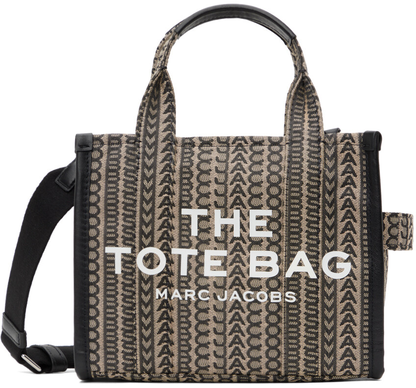 

Бежевая мини-тоут с короткими ручками 'The Monogram' Marc Jacobs