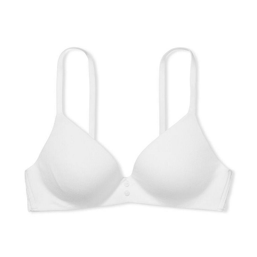 

Бюстгальтер Victoria's Secret T-Shirt Lightly Lined Wireless, белый