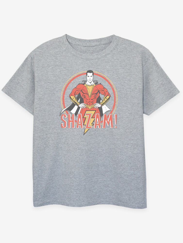 

NW2 DC Comics Shazam Retro Circle Детская серая футболка George., серый
