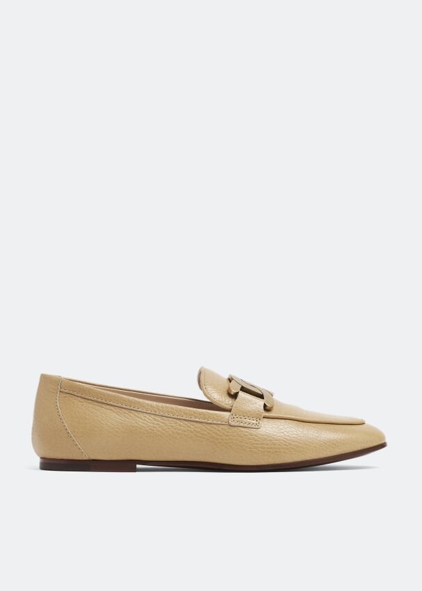

Лоферы TOD'S Kate leather loafers, бежевый